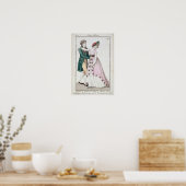 Elegant Couple Dansend the Waltz Poster (Keuken)