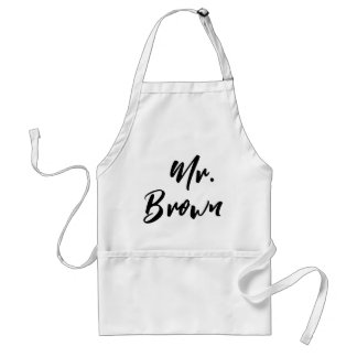 Elegant Couple gepersonaliseerd de heer Mrs Pocket Standaard Schort