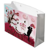 Elegant Couple Lover Valentijnsdag Groot Cadeauzakje (Achterkant Gekanteld)