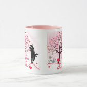 Elegant Couple Lover Valentijnsdag Mok (Midden)