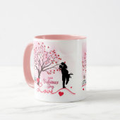 Elegant Couple Lover Valentijnsdag Mok (Voorkant links)