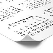 Elegant Couple Photo and Names 2023 Calendar Poster (Hoek)