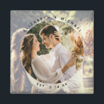 Elegant Couple Photo Wedding Save the Date Magneet<br><div class="desc">Elegant Bride en Groom Couple Photo Wedding Favor magnet</div>