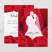 elegant couple red roses kaart (Voorkant / Achterkant)