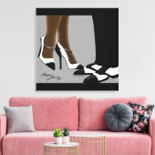 Elegant Couple-Stretched Canvas afdrukken (Insitu (Woonkamer))