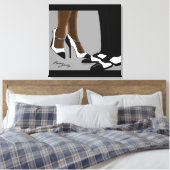 Elegant Couple-Stretched Canvas afdrukken (Insitu (Slaapkamer))