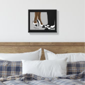 Elegant Couple-Stretched Canvas afdrukken (Insitu (Slaapkamer))