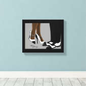 Elegant Couple-Stretched Canvas afdrukken (Insitu (Houten vloer))