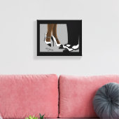 Elegant Couple-Stretched Canvas afdrukken (Insitu (Woonkamer))