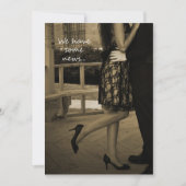 Elegant Couple's Elopement Announcement Aankondiging (Voorkant)