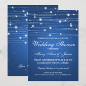 Elegant Couples Shower mousserende luiers Sapphire Kaart (Voorkant / Achterkant)