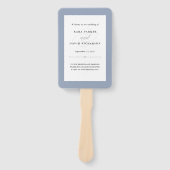 Elegant Couture | Dusty Blue Wedding Handwaaier (Voorkant)