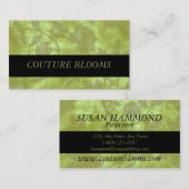 Elegant Couture Floral Visitekaartje (Voorkant / Achterkant)