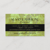 Elegant Couture Floral Visitekaartje (Achterkant)