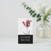 Elegant Couture Florist Visitekaartje (Staand voorkant)