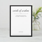 Elegant Couture | Kaart advies Vrijgezellenfeest (Staand voorkant)