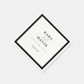 Elegant Couture Wedding Servetten (Hoek)