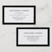 Elegant Couture | Zwart-wit Visitekaartje (Voorkant / Achterkant)