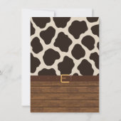 Elegant Cowgirl Boots Baby Shower Bedankkaart (Achterkant)