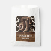 Elegant Cowgirl Boots Baby Shower Bedankzakje (Voorkant)