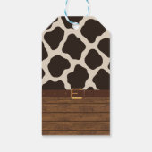 Elegant Cowgirl Boots Baby Shower Cadeaulabel (Achterkant)