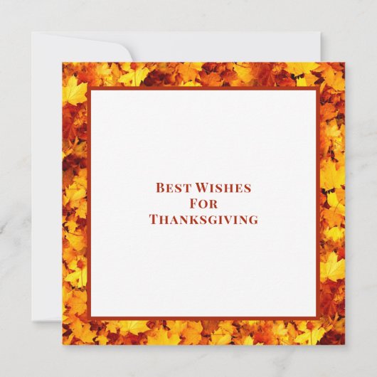 Elegant Cozy Autumn Vibes Quote Happy Herfst Y Kaart (Achterkant)