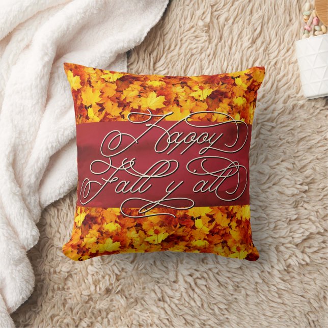 Elegant Cozy Autumn Vibes Quote Happy Herfst Y Kussen (Deken)