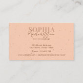 Elegant Craft Light Terracotta Blush Visitekaartje (Achterkant)