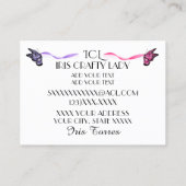 Elegant Craft Visitekaartje Contactkaartje (Achterkant)