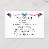 Elegant Craft Visitekaartje Contactkaartje (Achterkant)