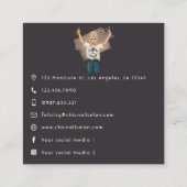 Elegant Crafting Queen Branding Design Vierkante Visitekaartje (Achterkant)