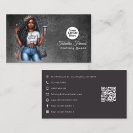 Elegant Crafting Queen Design Visitekaartje