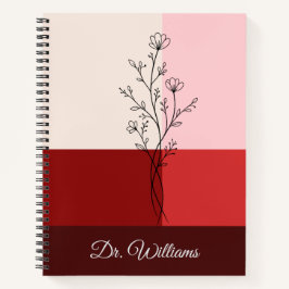 Elegant Cranberry Rode Dagboek voor Vrouwen & Afst Notitieboek