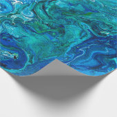 Elegant Crazy Lace Agate 2 - Blue Aqua Cadeaupapier (Hoek)