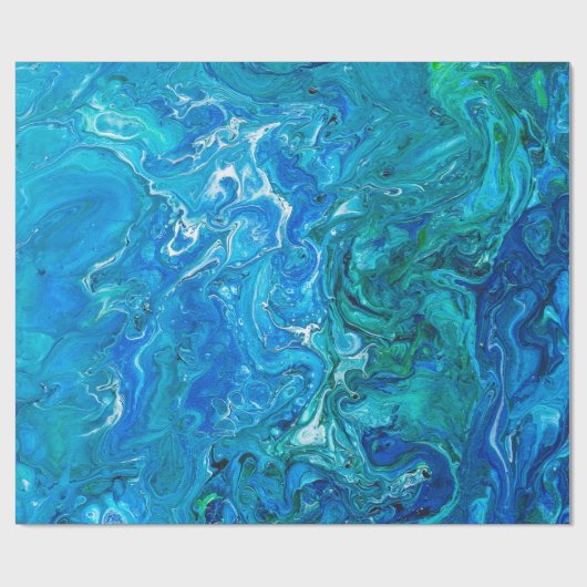 Elegant Crazy Lace Agate 2 - Blue Aqua Cadeaupapier (Vlak)