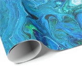 Elegant Crazy Lace Agate 2 - Blue Aqua Cadeaupapier (Rol Hoek)