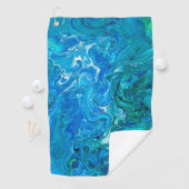 Elegant Crazy Lace Agate 2 - Blue Aqua Golfhanddoek (Insitu)