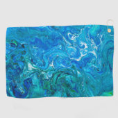 Elegant Crazy Lace Agate 2 - Blue Aqua Golfhanddoek (Horizontaal)
