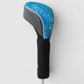 Elegant Crazy Lace Agate 2 - Blue Aqua Golfheadcover (Schuin)