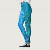 Elegant Crazy Lace Agate 2 - Blue Aqua Leggings (Links)
