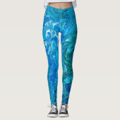 Elegant Crazy Lace Agate 2 - Blue Aqua Leggings (Voorkant)