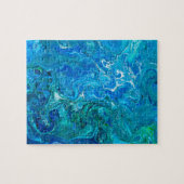 Elegant Crazy Lace Agate 2 - Blue Aqua Legpuzzel (Horizontaal)