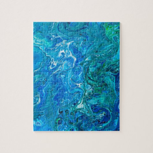 Elegant Crazy Lace Agate 2 - Blue Aqua Legpuzzel (Verticaal)