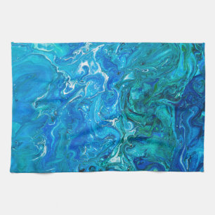 Elegant Crazy Lace Agate 2 - Blue Aqua Theedoek