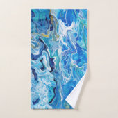 Elegant Crazy Lace Agate 6 - Ocean Blue Bad Handdoek (Handdoek)