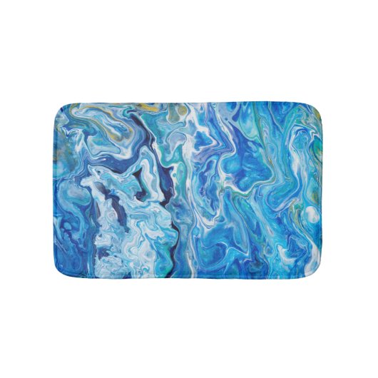 Elegant Crazy Lace Agate 6 - Ocean Blue Badmat (Voorkant)