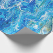 Elegant Crazy Lace Agate 6 - Ocean Blue Cadeaupapier (Hoek)