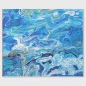 Elegant Crazy Lace Agate 6 - Ocean Blue Cadeaupapier (Vlak)