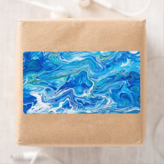 Elegant Crazy Lace Agate 6 - Ocean Blue Etiket (Insitu)