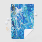 Elegant Crazy Lace Agate 6 - Ocean Blue Golfhanddoek (Insitu)